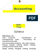 MBA - AFM - Cost Accounting