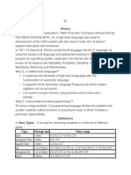 C" History: Type Storage Size Value Range