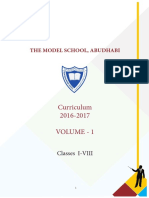 Curriculum 2016-2017 Volume - 1: The Model School, Abudhabi