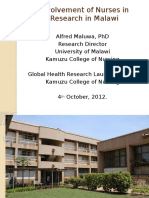 Nursing in Research in Malawi