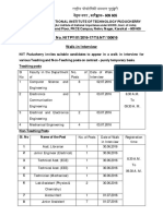 An Institute of National Importance Under MHRD, Govt. of India