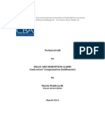 Delay and Disruption Claims Martin Waldron BL March 2014