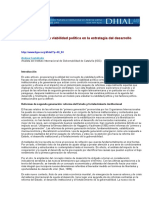 La Hipótesis de La Viabilidad Política en La Estrategia Del Desarrollo