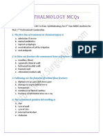 Ophthalmology MCQs