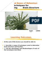 Biological Bases of Behaviour.: Lecture 7: Techniques For Understanding Brain Structure & Function