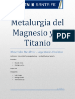 Metalurigia de Magnesio y Titanio