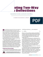 Estimating Two-Way Slab Deflections: Spreadsheet Includes Construction Load Effects