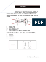 Functions: Relation Between Two Sets Is The Linking (Or Pairing) of The Elements in Both Sets. The