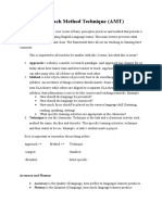 Approach Method Technique (AMT)