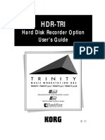 Korg Trinity Manual - Expansion Option - HDR-TRI