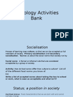 Sociology Activities Bank