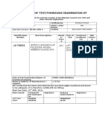 Certificate of Test/Thorough Examination of Lifting Gear