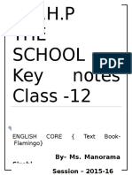 12 English Core Notes Flamingo