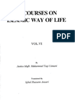 Discourses On Islamic Way of Life 6 by Sheikh Mufti Taqi Usmani