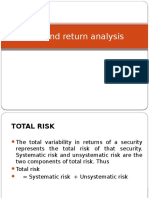 Risk and Return Analysis