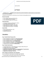 Calculate Size of Solar Panel - Electrical Notes & Articles