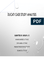 Ducati Harvard Case Study Analysis