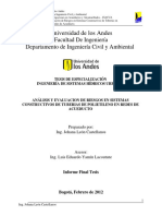 Análisis y Evaluación de Riesgos en Sistemas Constructivos de Tuberías de Polietileno en Redes de Acueducto