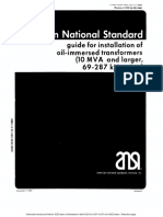 American National Standard For Installation of Above 10mva TR Belo300kv