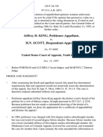 Jeffrey D. King v. H.N. Scott, 129 F.3d 130, 10th Cir. (1997)