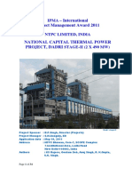 NTPC Dadri Appln Report IPMA