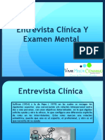 Entrevista Clinica y Examen Mental