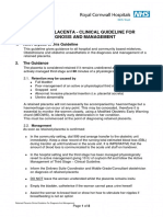 Retained Placenta Guideline For The Diagnosis and Management of