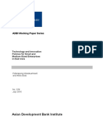 Technology and Innovation Policies For Small and Medium-Sized Enterprises in East Asia