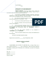 Affidavit of Discrepancy 2