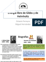 Energia Libre de Gibbs y de Helmholtz