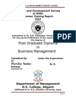 Post-Graduate Diploma in Business Management: Monika Yadav