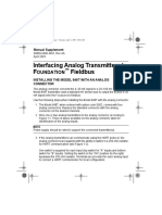 Interfacing Analog Transmitters To F Fieldbus: Oundation