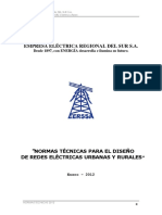 Normas Tecnicas para El Diseno de Redes Electricas Urbanas y Rurales