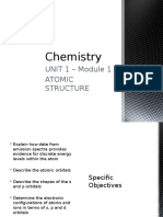 Chemistry: UNIT 1 - Module 1 Atomic Structure