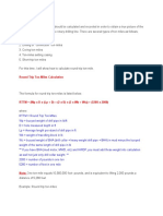 Round Trip Ton-Miles Calculation