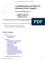 Notes On The Troubleshooting and Repair of Small Switchmode Power Supplies