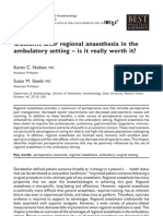 Outcome After Regional Anaesthesia in The Ambulatory Setting Is It Really Worth It? 1