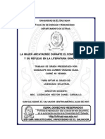 La Mujer Arcataense Durante El Conflicto Armado y Su Reflejo en La Literatura Oral y Escrita