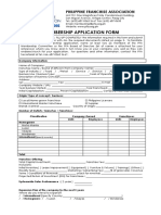 Membership Application Form (PFA)