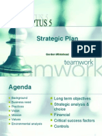 Sample Strategic Plan Presentation - Including Strategic Analysis Choice