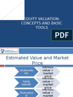 Equity Valuation Concepts and Basic Tools (CFA) CH 10