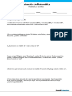 Pruebas Matematicas 3ero Basico