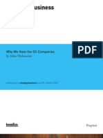 Strategy Business: Why We Hate The Oil Companies by John Hofmeister