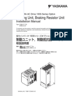 Braking Unit, Braking Resistor Unit: Installation Manual