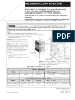 Electric Wall Oven Installation Instructions