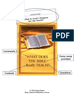 Watchtower: What Does The Bible Really Teach? Chapter Three Questions