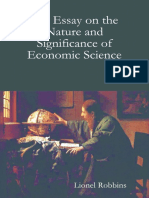 Essay On The Nature and Significance of Economic Science - LR