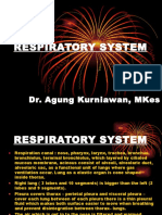 Respiratory System: Dr. Agung Kurniawan, Mkes