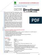 Fluid Mechanics & Hydrology: FM 675 Educational Compact Subsonic Wind Tunnel