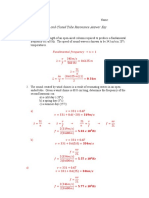 Open and Closed Tube Resonance Answer Key